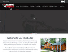 Tablet Screenshot of marmaclodge.com